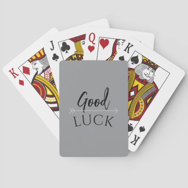 Baraja De Cartas Poker Karten Good Luck (Reverso)