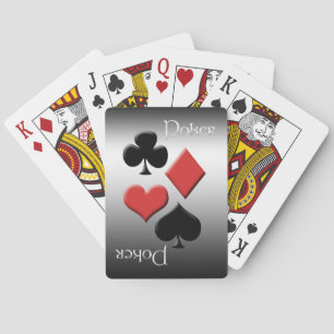 Baraja De Cartas Poker-Silver Metal Look