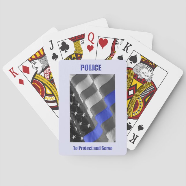 Baraja De Cartas Policía (Reverso)