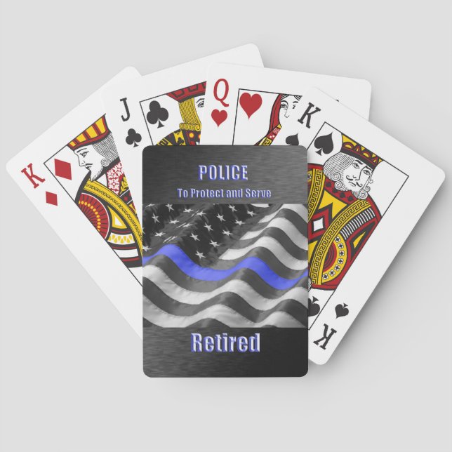 Baraja De Cartas Policía (Reverso)
