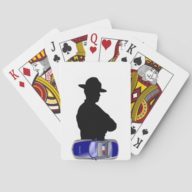 Baraja De Cartas Policía (Reverso)