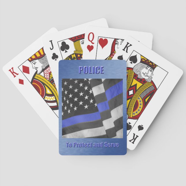 Baraja De Cartas Policía (Reverso)