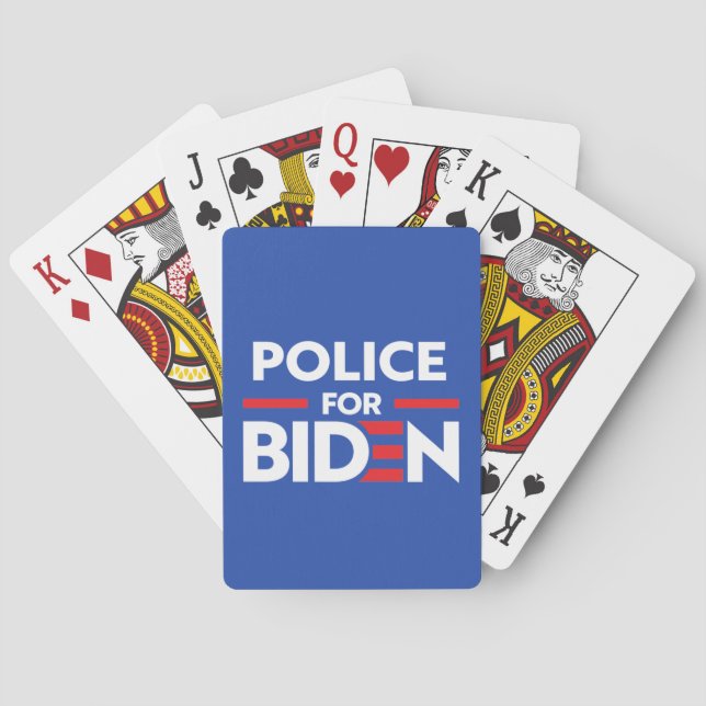 BARAJA DE CARTAS POLICÍA PARA JOE BIDEN (Reverso)