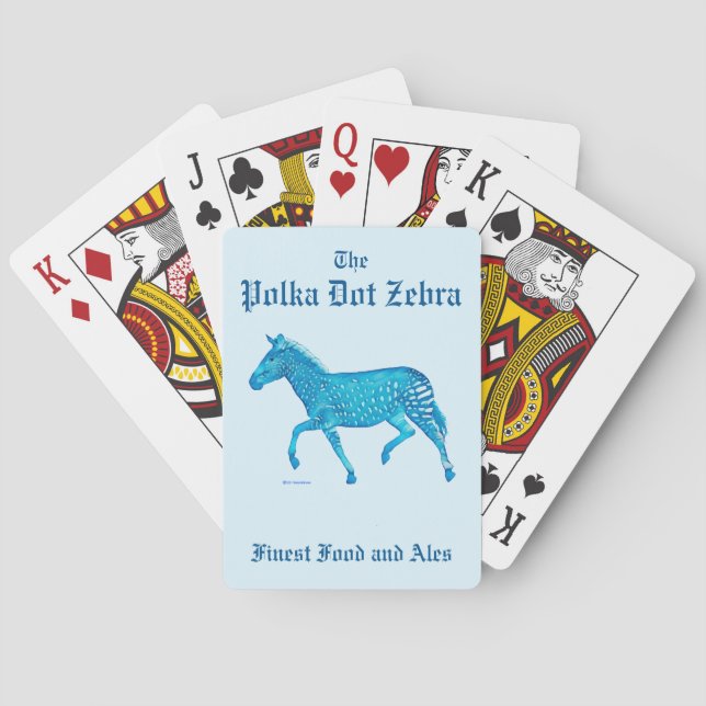 Baraja De Cartas Polka Dot Zebra English Pub (Reverso)