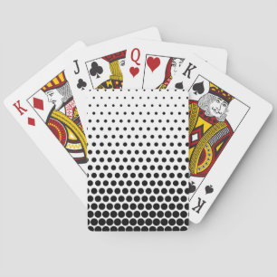 Baraja De Cartas Polka negro con puntos blancos modernos