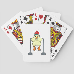 Baraja De Cartas Pollo en los ajustes de fitness