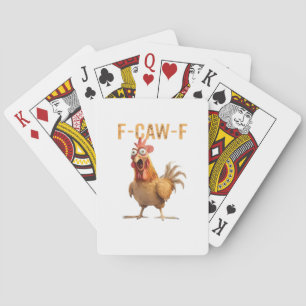 Baraja De Cartas Pollo Gritón Divertido F Graznido F Humor