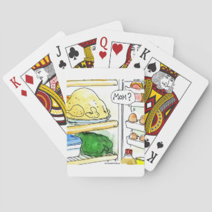 Baraja De Cartas Pollo Huevo Familia Nevera Divertido