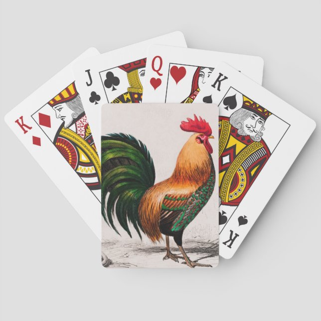 Baraja De Cartas Pollo ilustrado (Reverso)