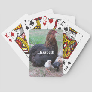 Baraja De Cartas pollo, pollitos, pollos, pollos, animales, pájaros