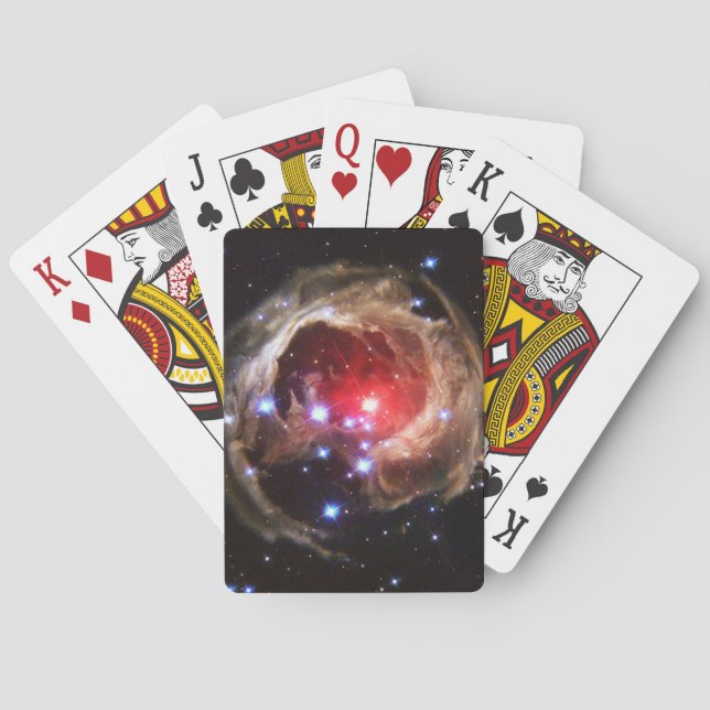 Baraja De Cartas Polvo de estrella supergigante rojo Ruby (Reverso)