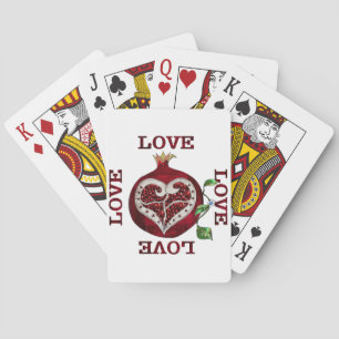 Baraja De Cartas Pomegranate Heart LOVE Valentine