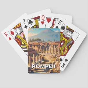 Baraja De Cartas Pompeya Italia Monte Vesubio Viaje