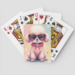 Baraja De Cartas Poodle Kawaii Divertido Perro