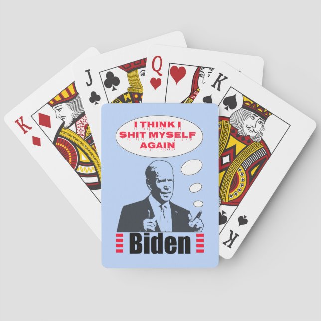 Baraja De Cartas Poopy Pants Biden (Reverso)