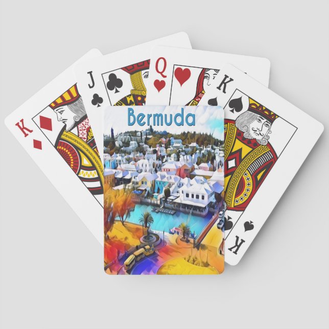 Baraja De Cartas Pop Art Bermuda (Reverso)