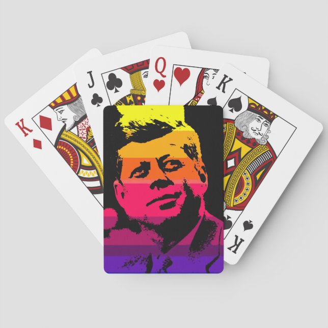 Baraja De Cartas Pop Art Jack JFK John F. Kennedy (Reverso)