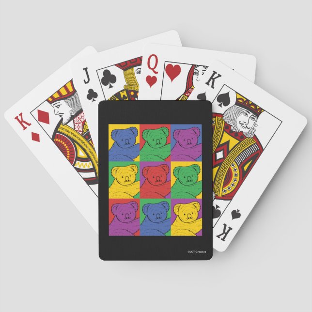 Baraja De Cartas Pop Art Koala (Reverso)