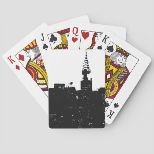 Baraja De Cartas Pop Art New York Silhouette