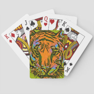 Baraja De Cartas Pop Art TIGER HEAD + tu trasero. e ideas