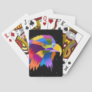 Baraja De Cartas Pop de águila estilizada