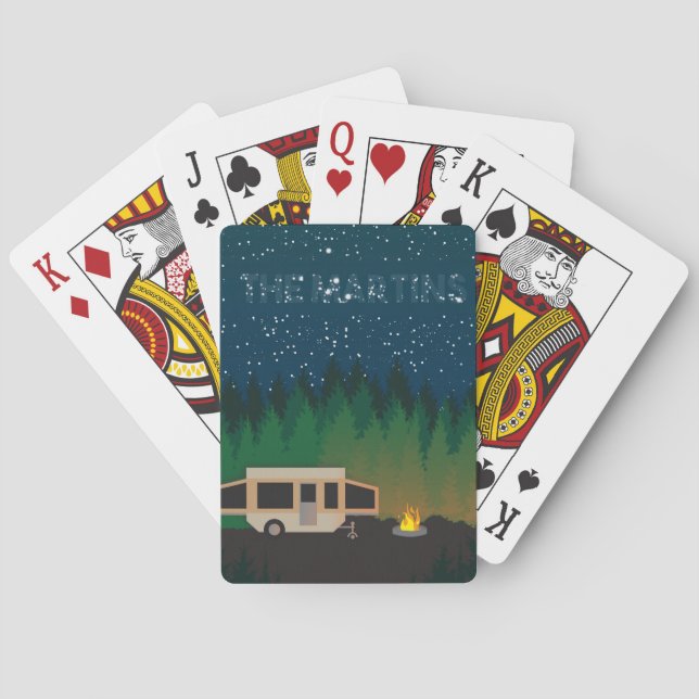 Baraja De Cartas Pop Up Camping Under The Stars - Martin (Reverso)