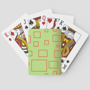 Baraja De Cartas Popcorn Anime Green Rectangles
