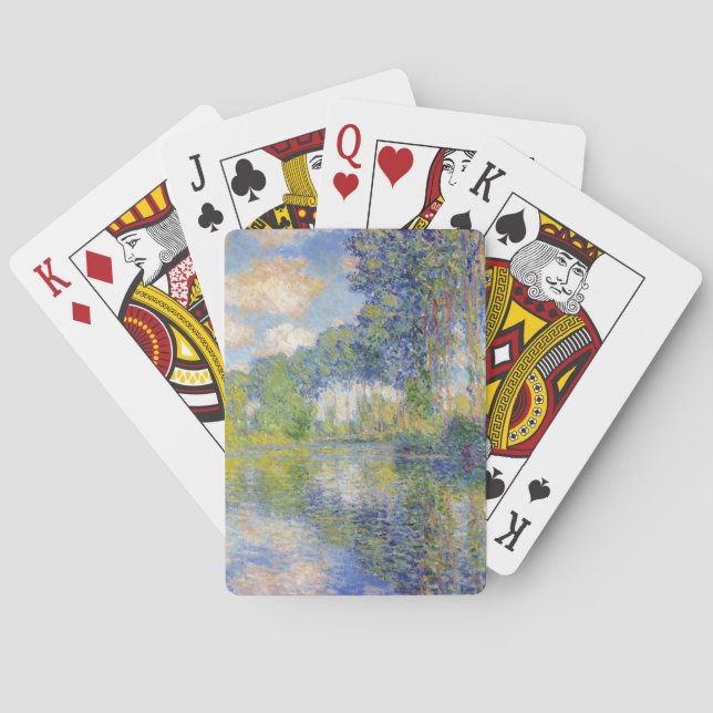 Baraja De Cartas Poplares en el río Épte (por Claude Monet) (Reverso)