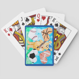 Baraja De Cartas Por el amor a los deportes - Arte infantil para la