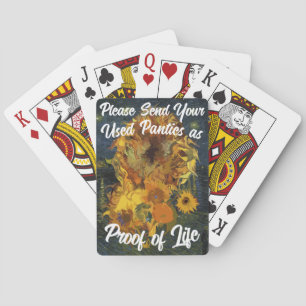 Baraja De Cartas Por favor, envíe sus bragas usadas como prueba de