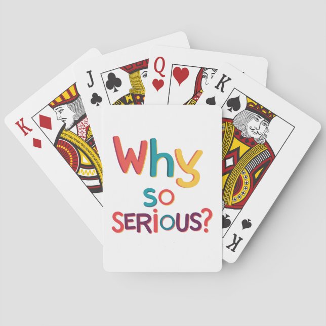 Baraja De Cartas ¿Por Qué Tan Serio? (Reverso)