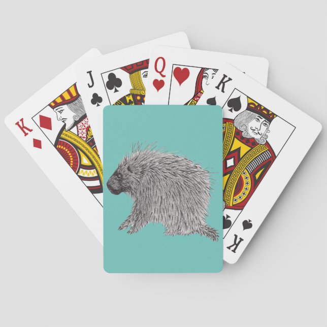 Baraja De Cartas Porcupina (Reverso)