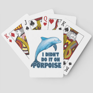 Baraja De Cartas Porpoise Funny animal pun