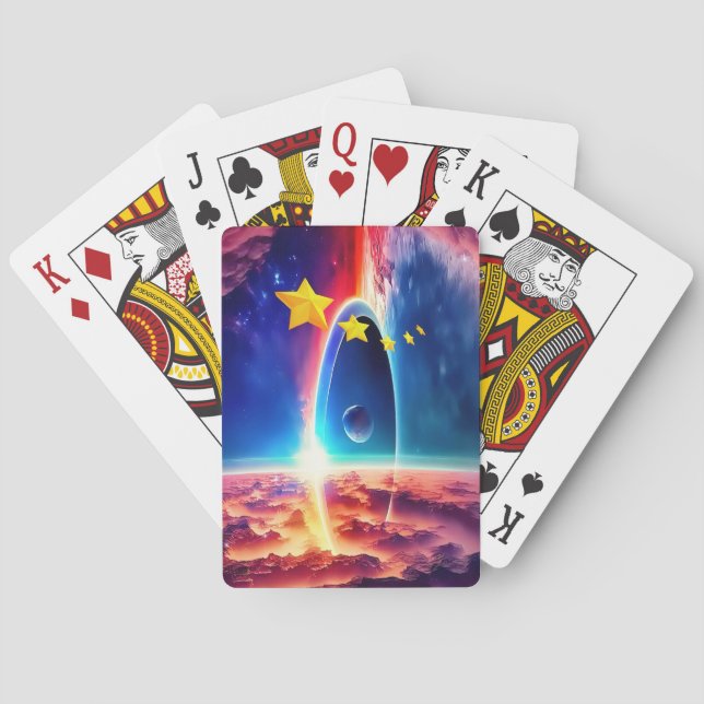 Baraja De Cartas Portal del Cosmos (Reverso)