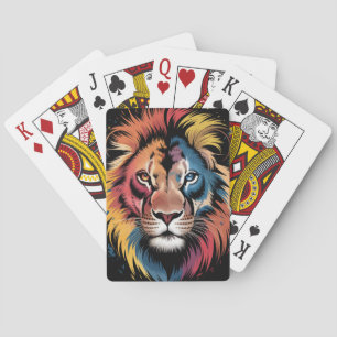 Baraja De Cartas Portátiles espirales de león