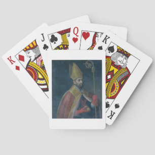 Baraja De Cartas Portrait of St. Nicholas, 1700 (oil on canvas)
