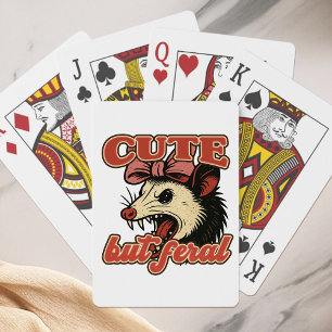 Baraja De Cartas Possum dulce pero fértil: Humor sarcástico vintage