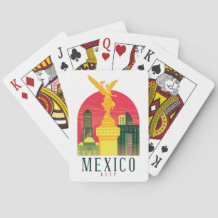 Baraja De Cartas Postal de viaje de la Ciudad de México