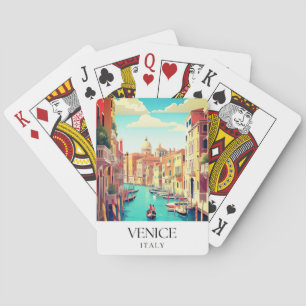 Baraja De Cartas Postal de viajes de Venecia Italia