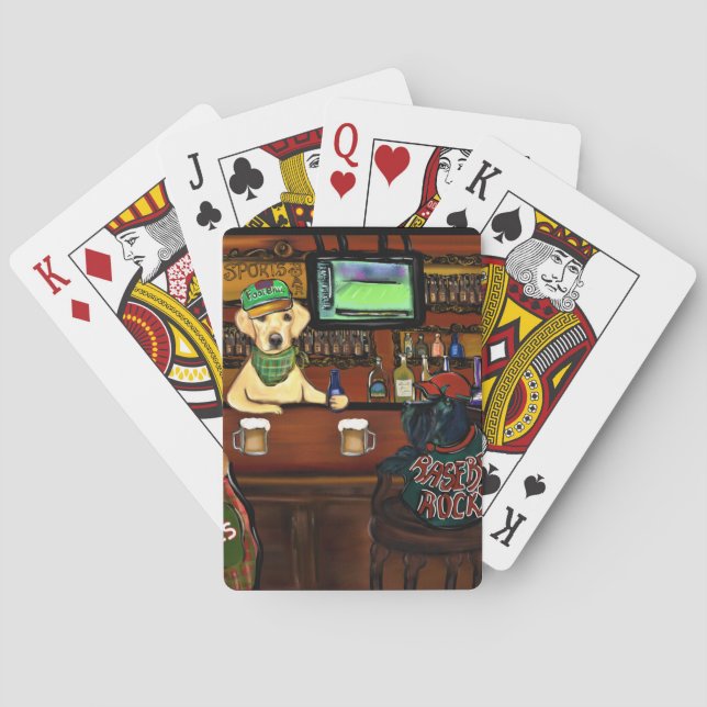 Baraja De Cartas Póster de AIREDALE & AMIGOS (Reverso)