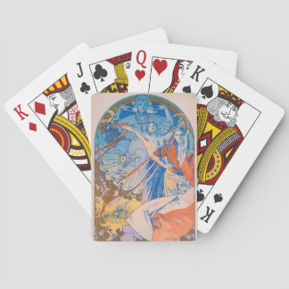 Baraja De Cartas Poster de Alphonse Mucha en el Festival Sokol (192