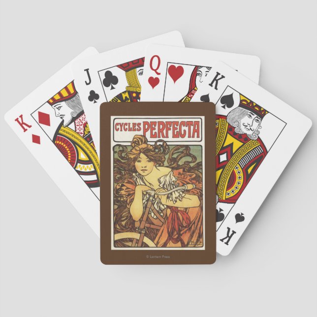 Baraja De Cartas Póster de anuncio de Perfecta con mujer (Reverso)