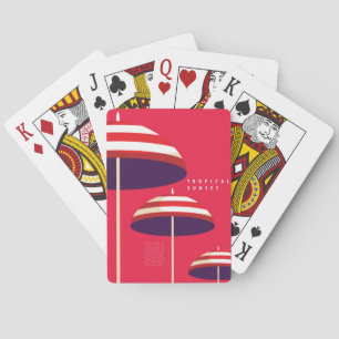 Baraja De Cartas Poster de diseño de verano