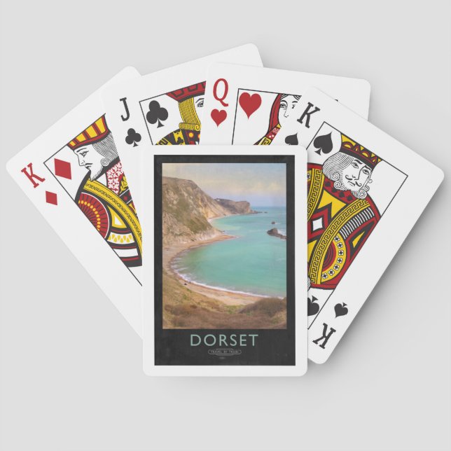 Baraja De Cartas Poster de Dorset Railway (Reverso)