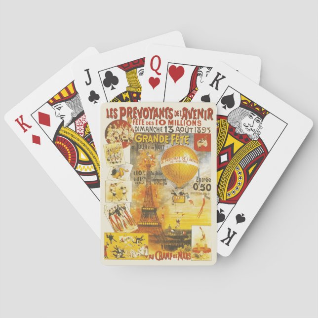Baraja De Cartas Poster de la Feria Antigua Grand Fete (Reverso)