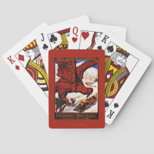 Baraja De Cartas Poster de los Juegos Olímpicos de Invierno de 1924
