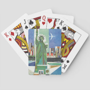 Baraja De Cartas Poster De Viajes Vintage Para American Airlines