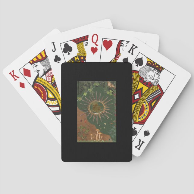 Baraja De Cartas Poster de Whimsigoth Swirl (Reverso)