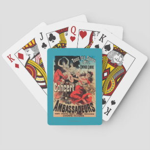 Baraja De Cartas Poster del concierto en la avenida de