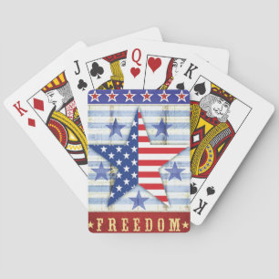 Baraja De Cartas Poster del Día Nacional de la Libertad